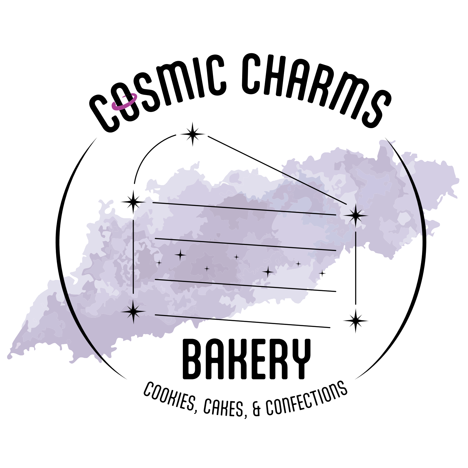 Cosmic Charms Bakery Logo